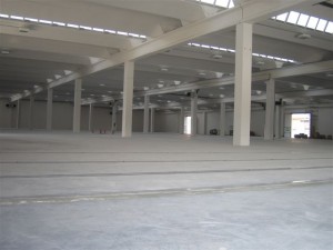 Interior shot of the new plant